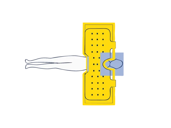 Upper body arm in patient warming blanket by Sterisets