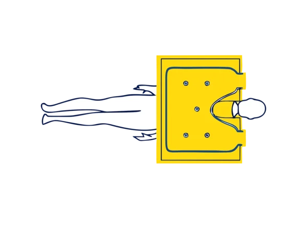 Upper body arm in patient warming blanket by Sterisets