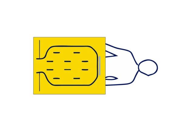 Lower body patient warming blanket by Sterisets