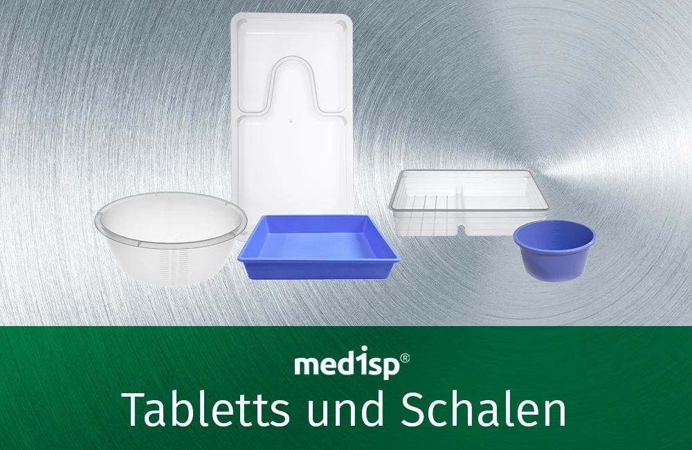 Medisp Tabletts und Schalen hergestellt von Sterisets