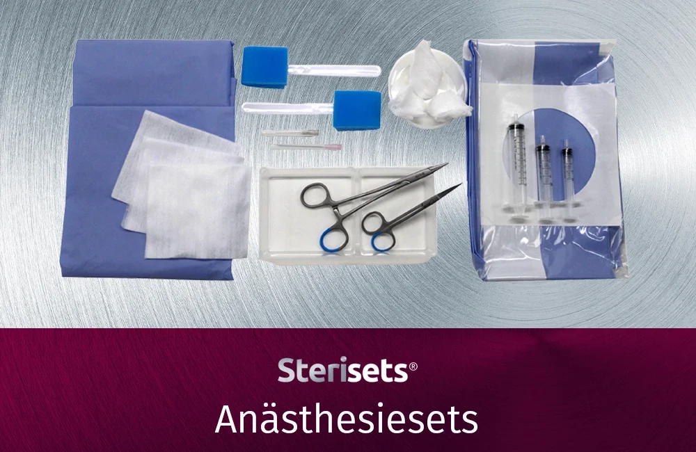 Anästhesiesets hergestellt von Sterisets International